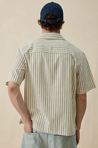 Wax London Sears Zip Short Sleeve Shirt