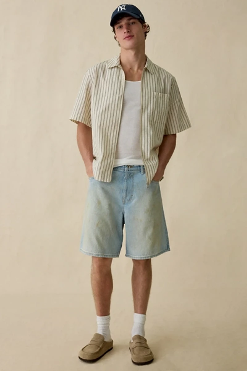 Wax London Sears Zip Short Sleeve Shirt