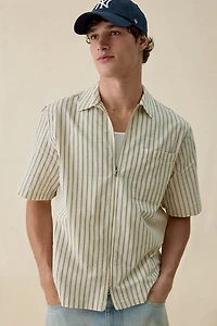 Wax London Sears Zip Short Sleeve Shirt
