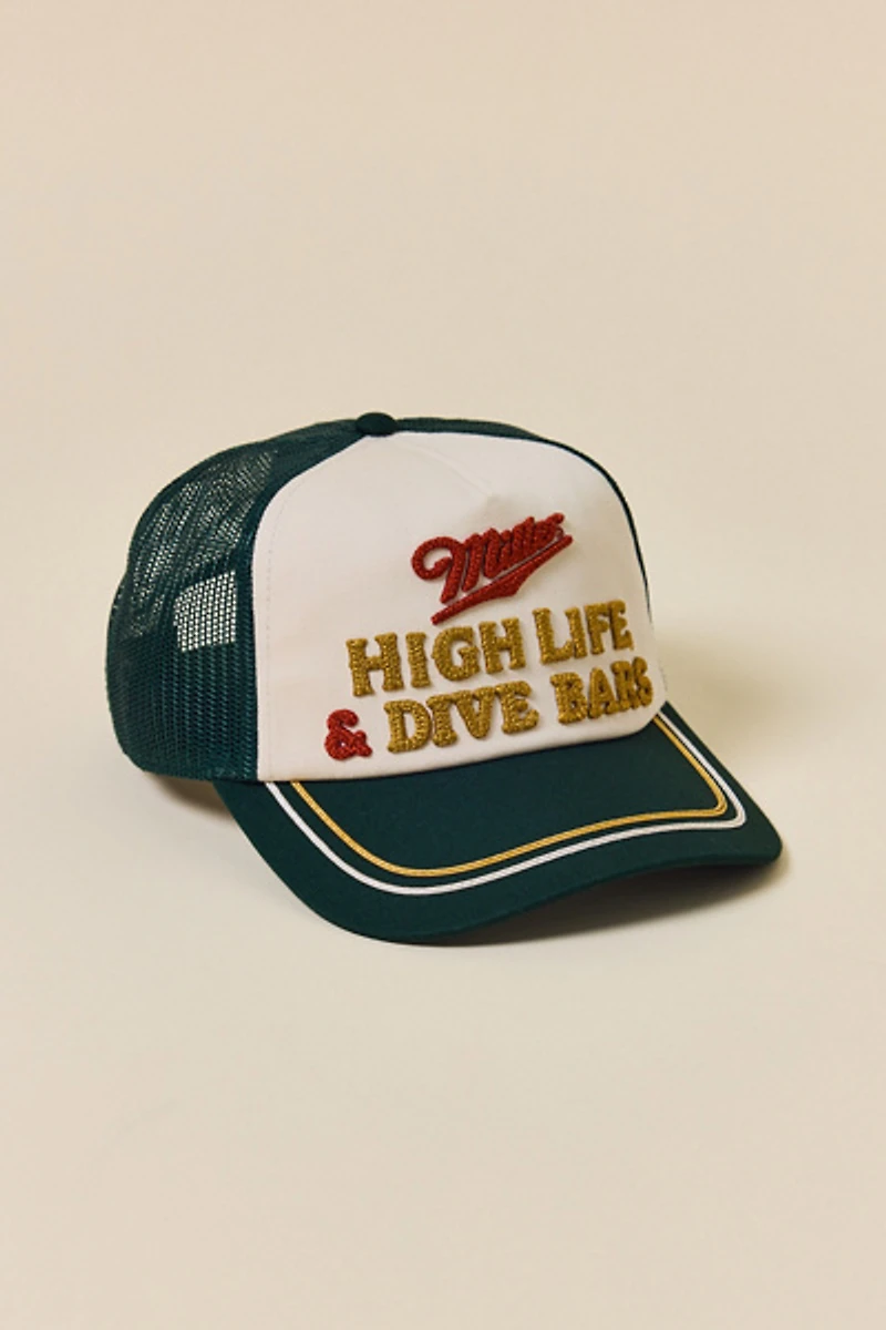 American Needle Miller High Life & Dive Bars Trucker Hat