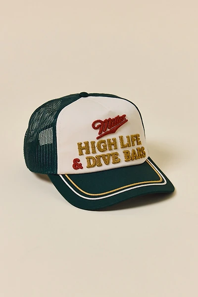 American Needle Miller High Life & Dive Bars Trucker Hat