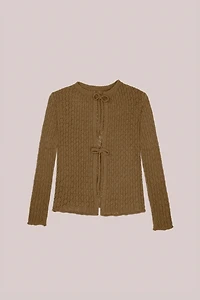 Carmen Says Exile Green Knit Cardigan