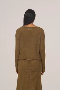 Carmen Says Exile Green Knit Cardigan