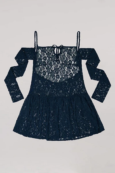 Carmen Says Nyx Blue Lace Mini Dress