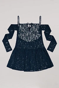 Carmen Says Nyx Blue Lace Mini Dress