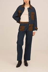 Carmen Says Backstreet Blue and Brown Denim Jacket