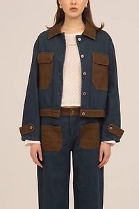 Carmen Says Backstreet Blue and Brown Denim Jacket
