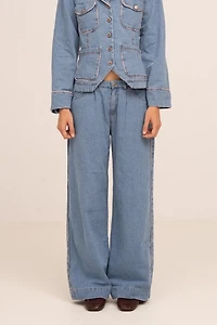Carmen Says Flash Denim Wide Leg Pants