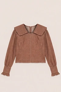 Carmen Says District Denim Blouse