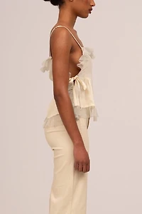 Carmen Says Serenity Cream Blouse