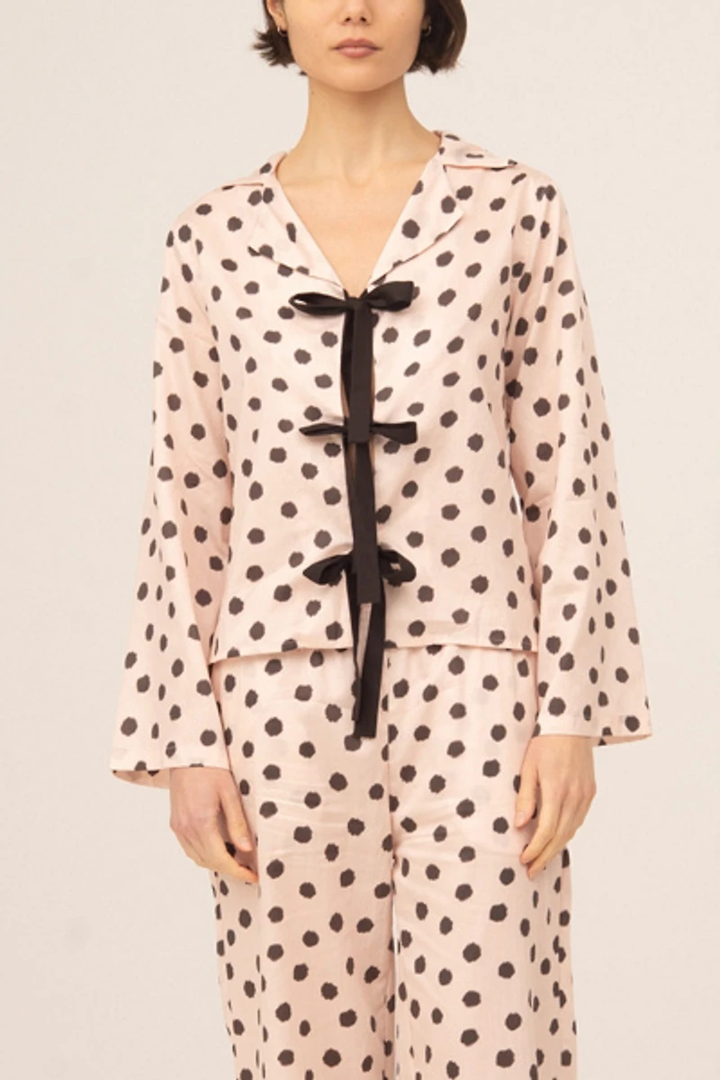 Carmen Says Noctis Polka Dot Pajama Shirt