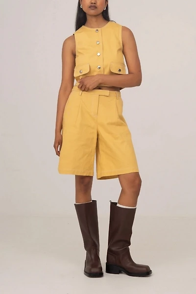 Carmen Says Desk Pale Denim Bermudas