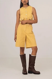 Carmen Says Desk Pale Denim Bermudas