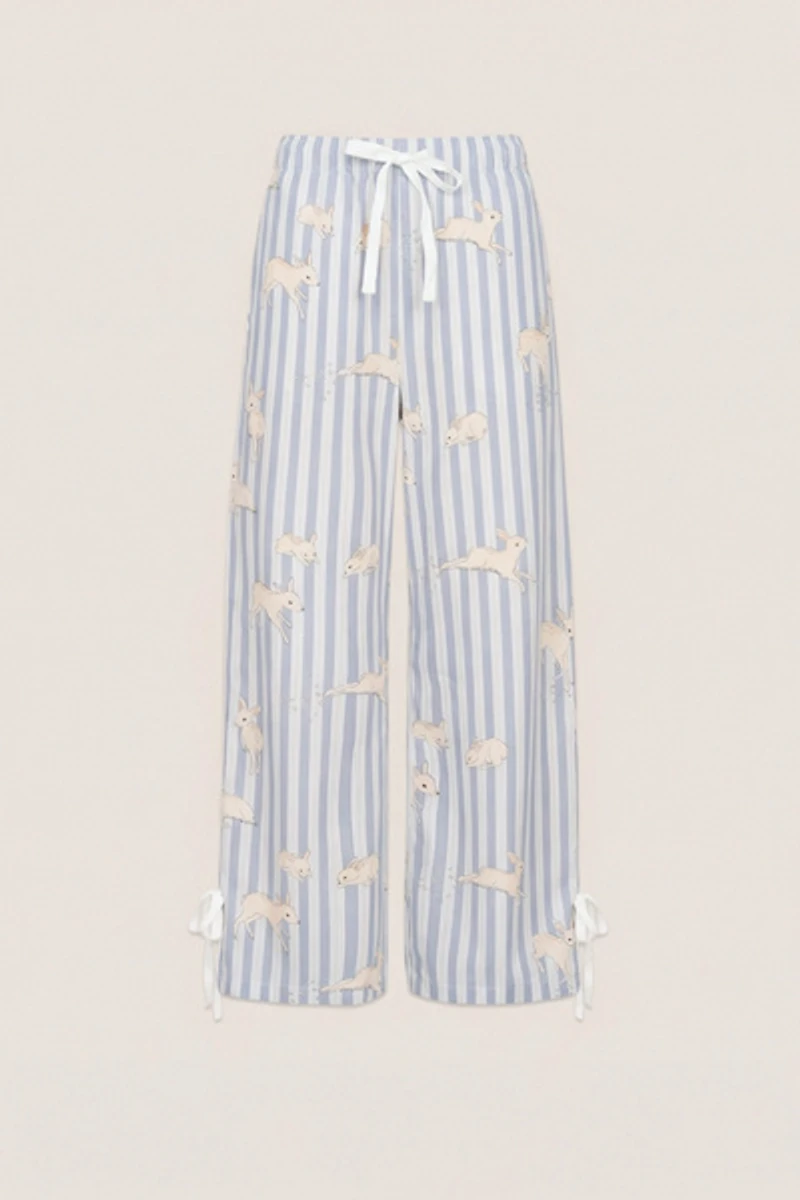 Carmen Says Striped Bambi Print Pajama Pants