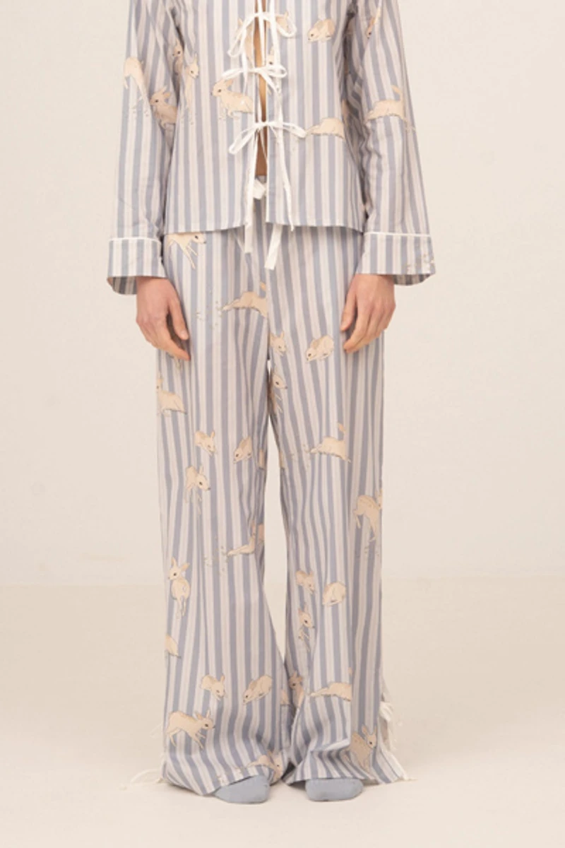 Carmen Says Striped Bambi Print Pajama Pants