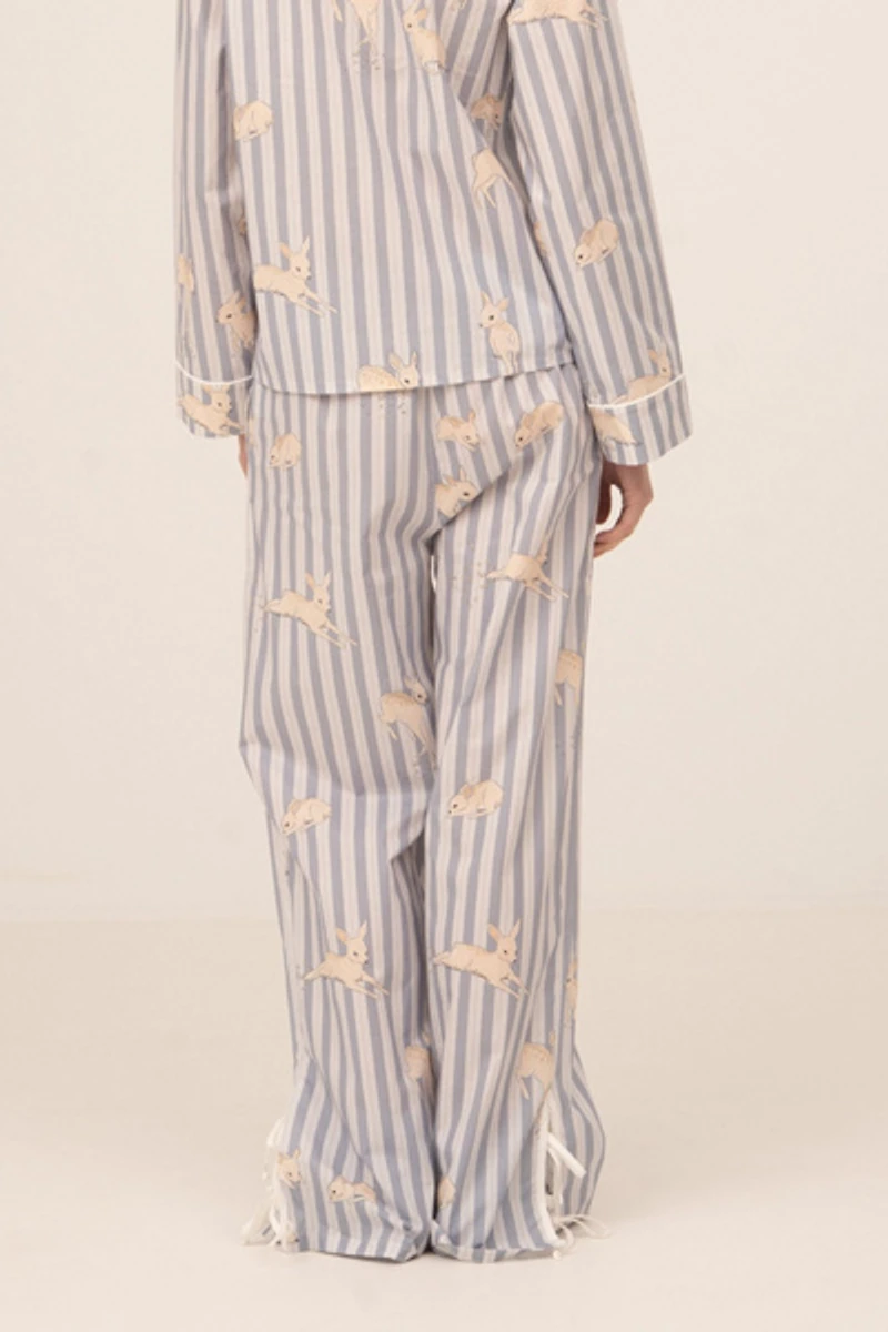 Carmen Says Striped Bambi Print Pajama Pants
