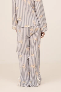 Carmen Says Striped Bambi Print Pajama Pants