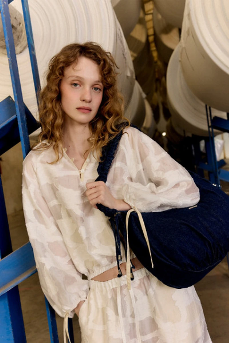 Carmen Says Printworks Balloon Blouse