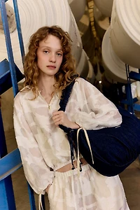 Carmen Says Printworks Balloon Blouse