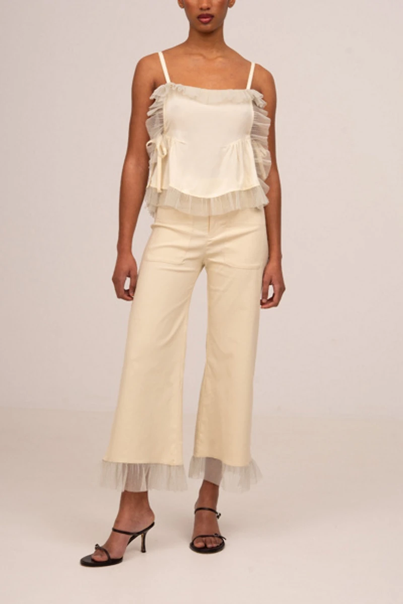 Carmen Says Serenity Cream Pants