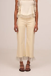 Carmen Says Serenity Cream Pants