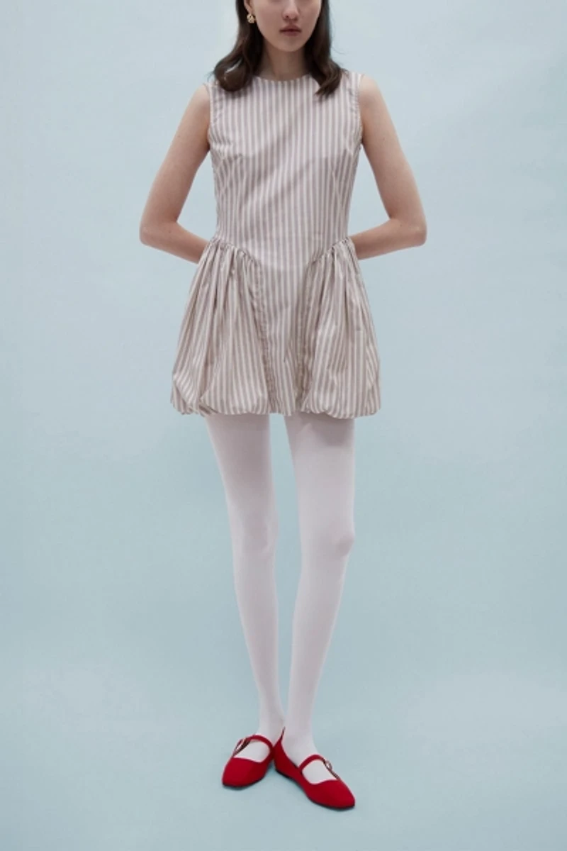 Carmen Says Candy Striped Mini Dress
