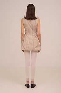 Carmen Says Candy Striped Mini Dress