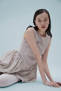 Carmen Says Candy Striped Mini Dress
