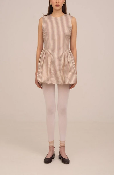 Carmen Says Candy Striped Mini Dress