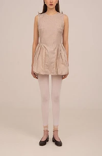 Carmen Says Candy Striped Mini Dress