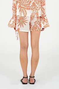 Carmen Says Cyrus Palm-Printed Shorts