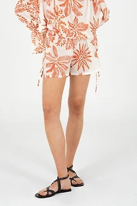 Carmen Says Cyrus Palm-Printed Shorts