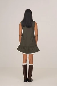 Carmen Says Ivy Green Sleeveless Mini Dress