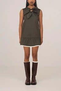 Carmen Says Ivy Green Sleeveless Mini Dress
