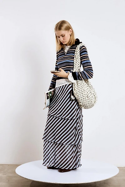 Carmen Says Maximalist Blue Striped Skirt