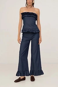 Carmen Says Blue Denim Noctis Top