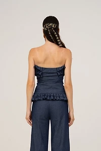 Carmen Says Blue Denim Noctis Top