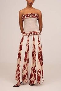 Carmen Says  Noctis Flower Print Skirt