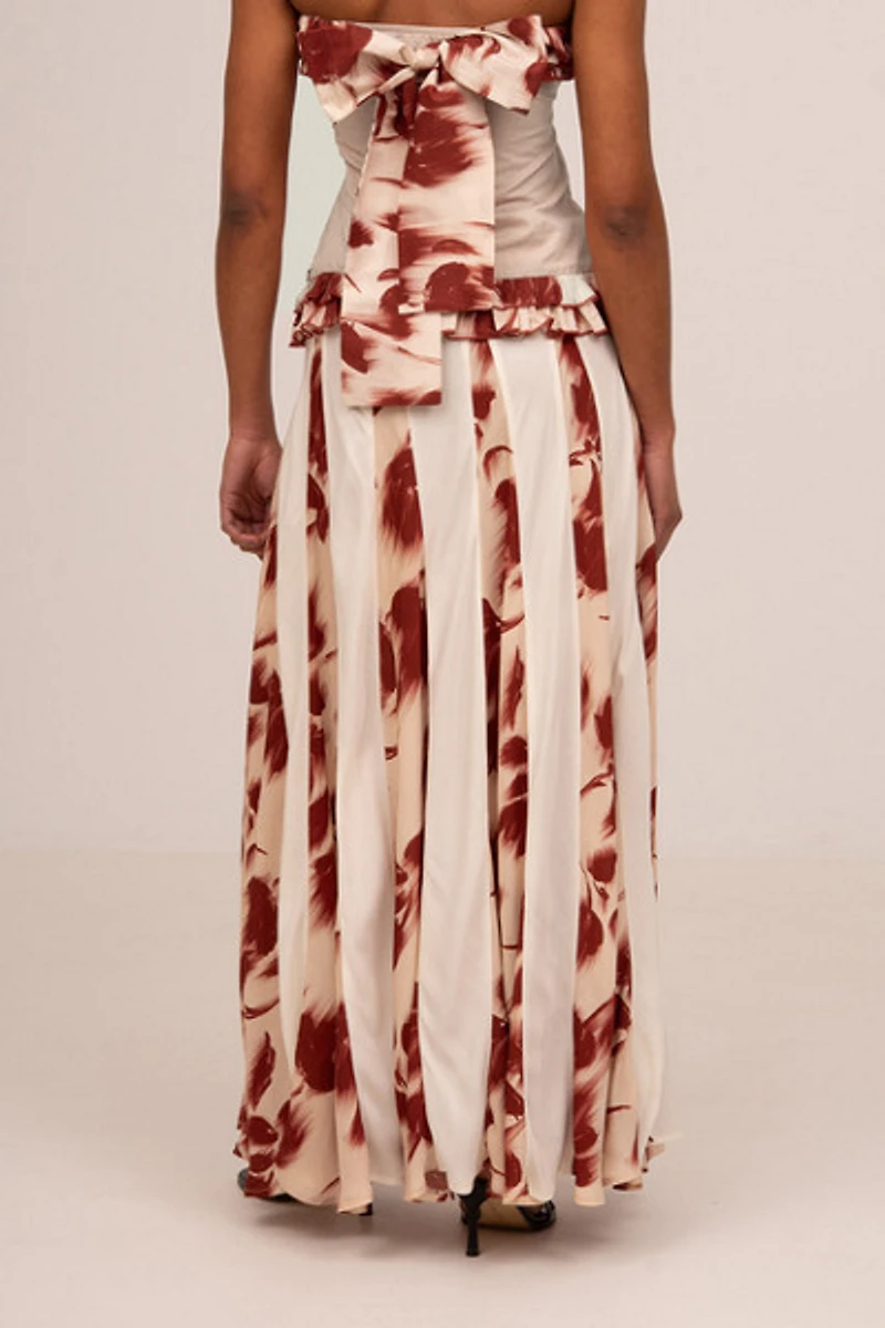 Carmen Says  Noctis Flower Print Skirt