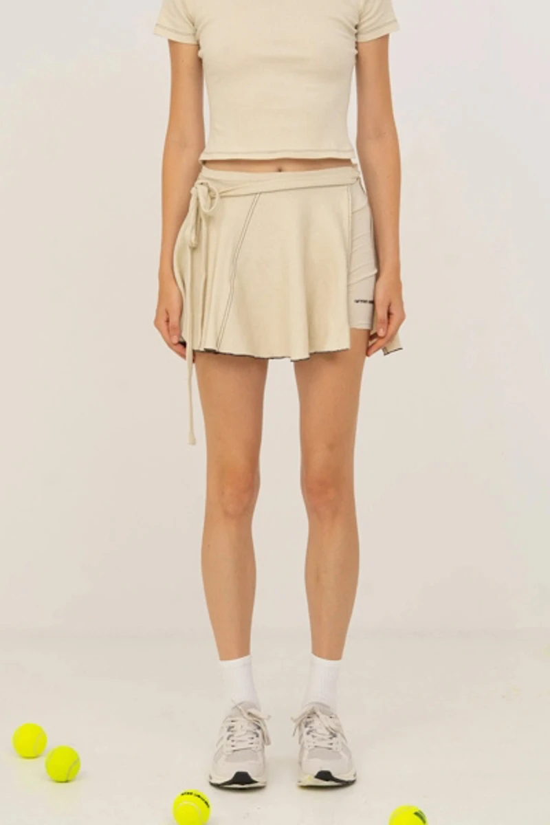 Carmen Says Volley Wrap Mini Tennis Skirt
