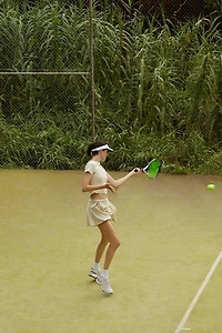Carmen Says Volley Wrap Mini Tennis Skirt