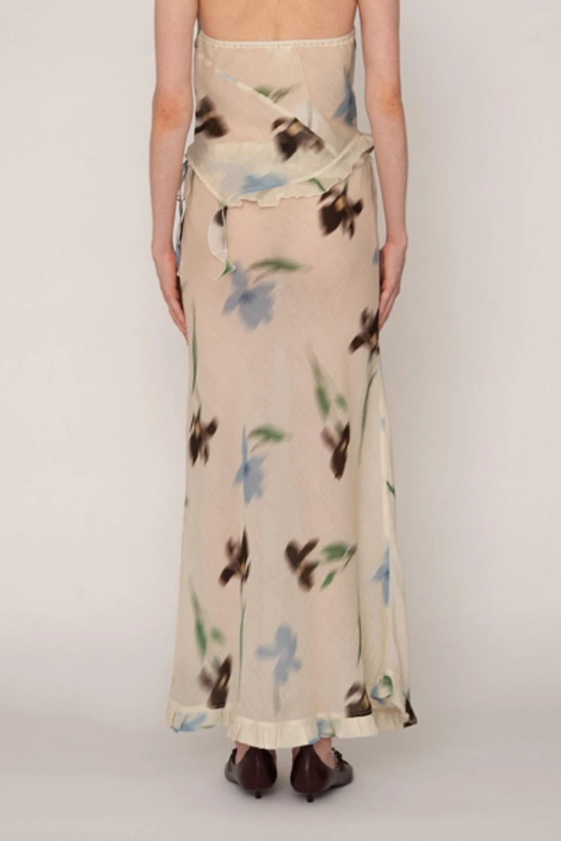Carmen Says Summer Floral Print Ice Skirt