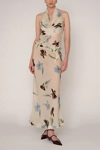 Carmen Says Summer Floral Print Ice Skirt