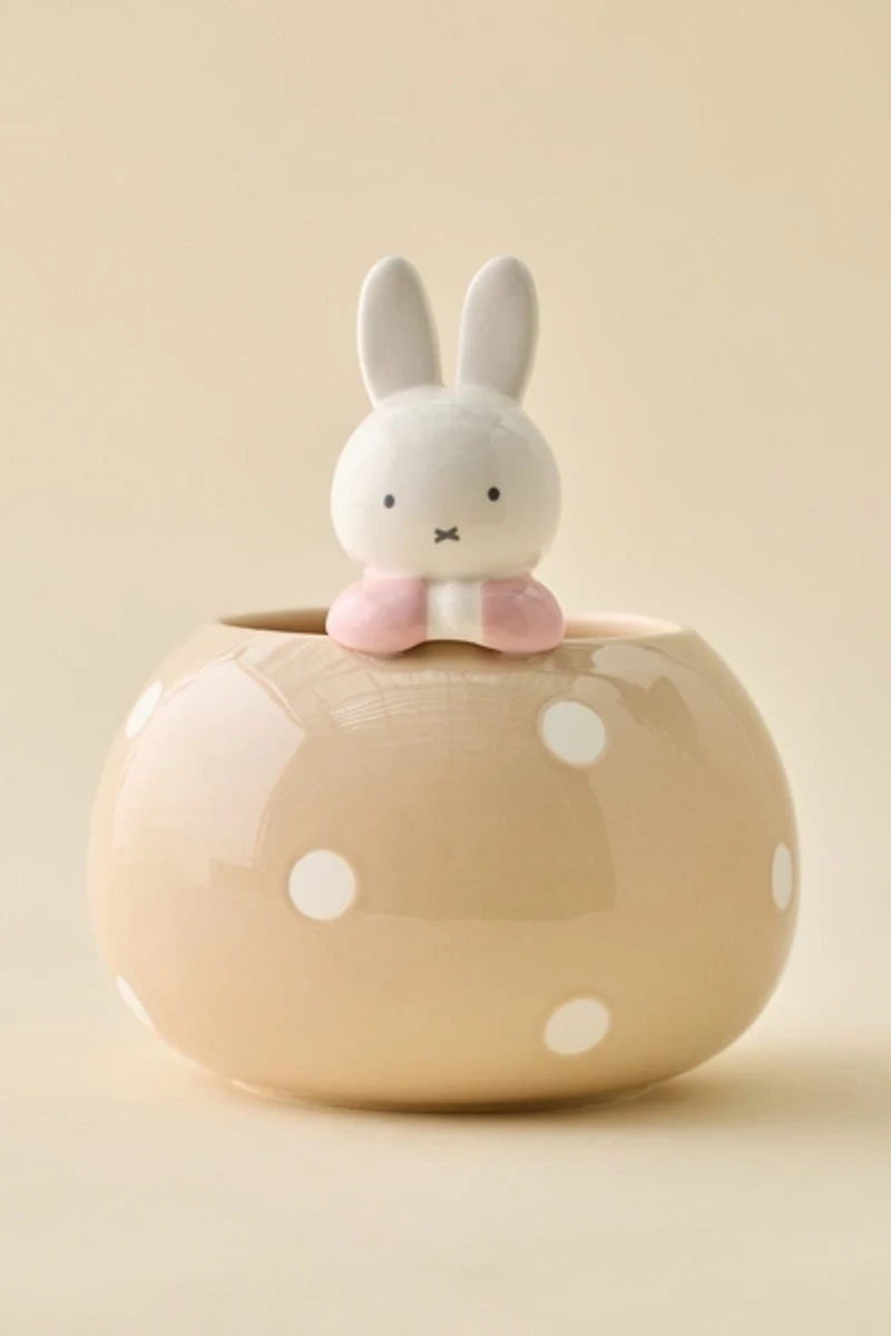 Miffy Peek-A-Bloom Beige Ceramic Planter