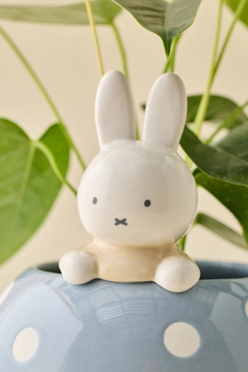 Miffy Peek-A-Bloom Blue Ceramic Planter