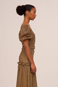 Carmen Says Striped Zafira Print Top