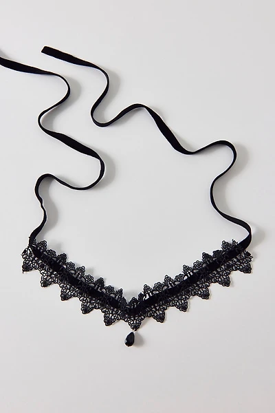 Ascendant Ribbon Lace Choker Necklace
