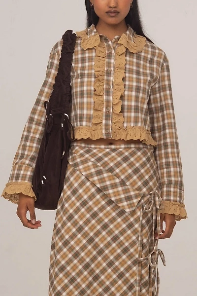 Carmen Says Willow Plaid Crop Shirt