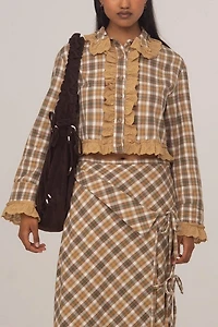 Carmen Says Willow Plaid Crop Shirt