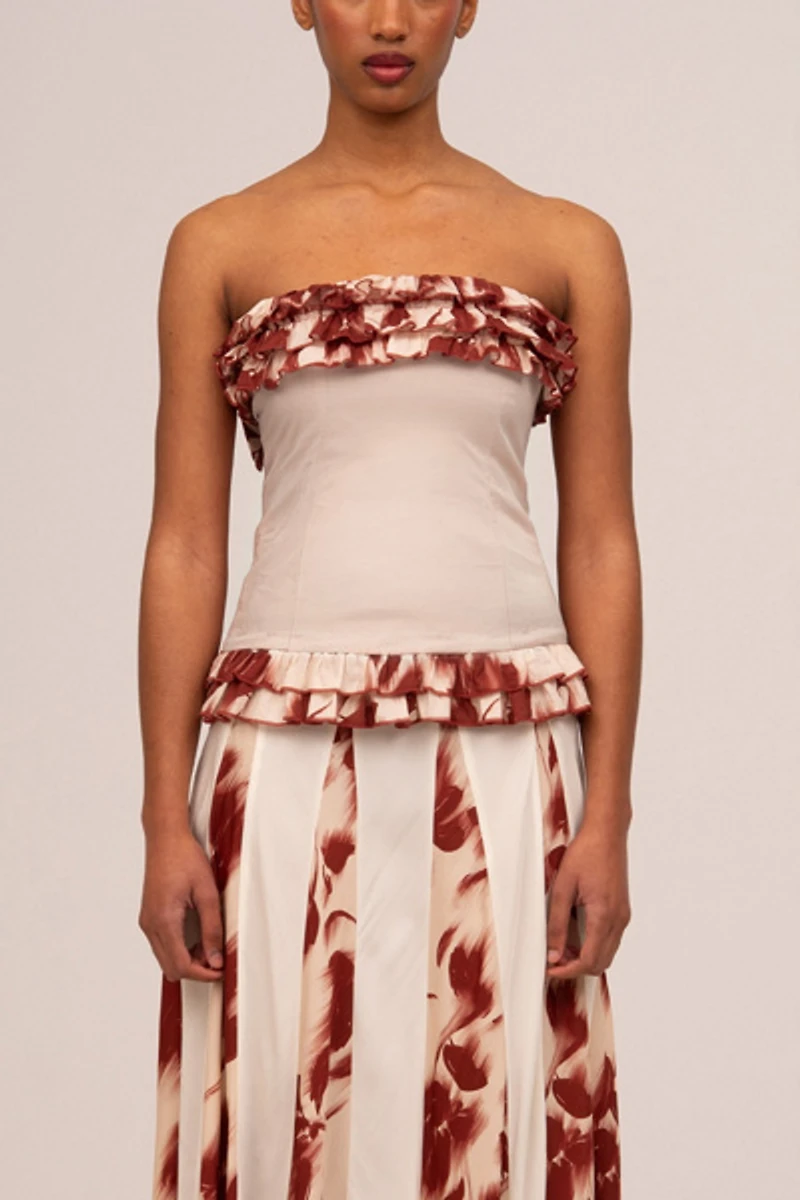 Carmen Says  Noctis Flower Print Top